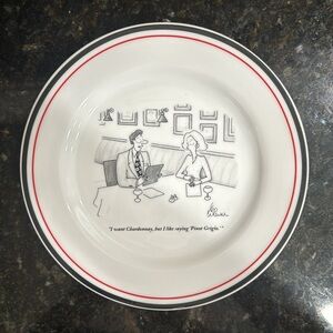 The New Yorker set of 6 cheese plates with original storage box